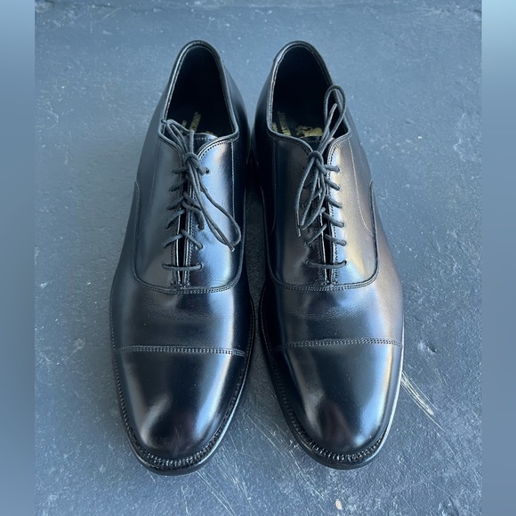 VINTAGE AND UNWORN!! Johnston & Murphy Georgetown, 7.5D captoe made in the USA - Picture 2 of 5